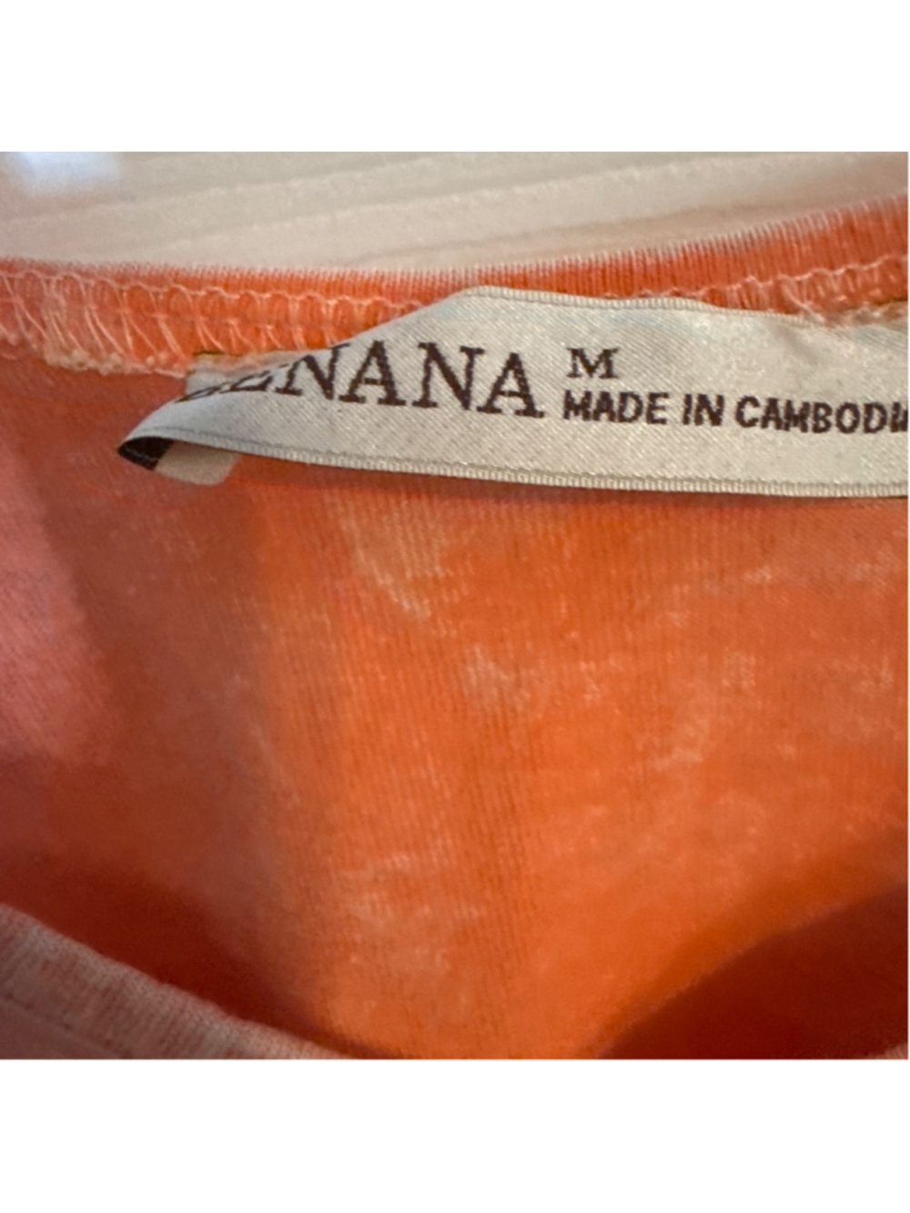 ZENANA Orange Acid Wash Romper - Picture 4 of 4